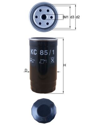 MAHLE ORIGINAL KC 85/1: Filtru combustibil