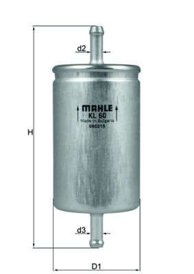 MAHLE ORIGINAL KL 60: Kütusefilter