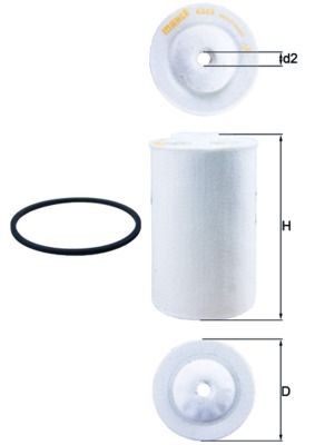 MAHLE ORIGINAL KX 65D: Filtru combustibil
