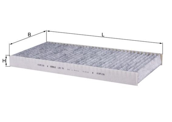 MAHLE ORIGINAL LAK 78: Φίλτρο, αέρας εσωτερικού χώρου φίλτρο ενεργού άνθρακα