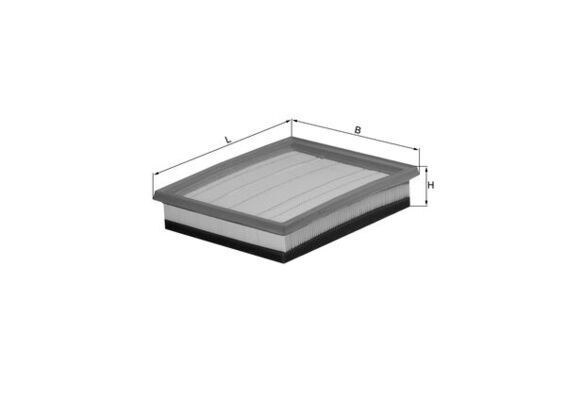 MAHLE ORIGINAL LX 1036/2: Õhufilter
