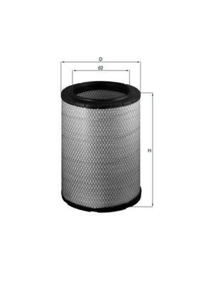 MAHLE ORIGINAL LX 1600: Ilmansuodatin