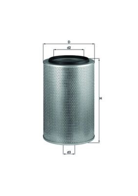 MAHLE ORIGINAL LX 1606: Õhufilter