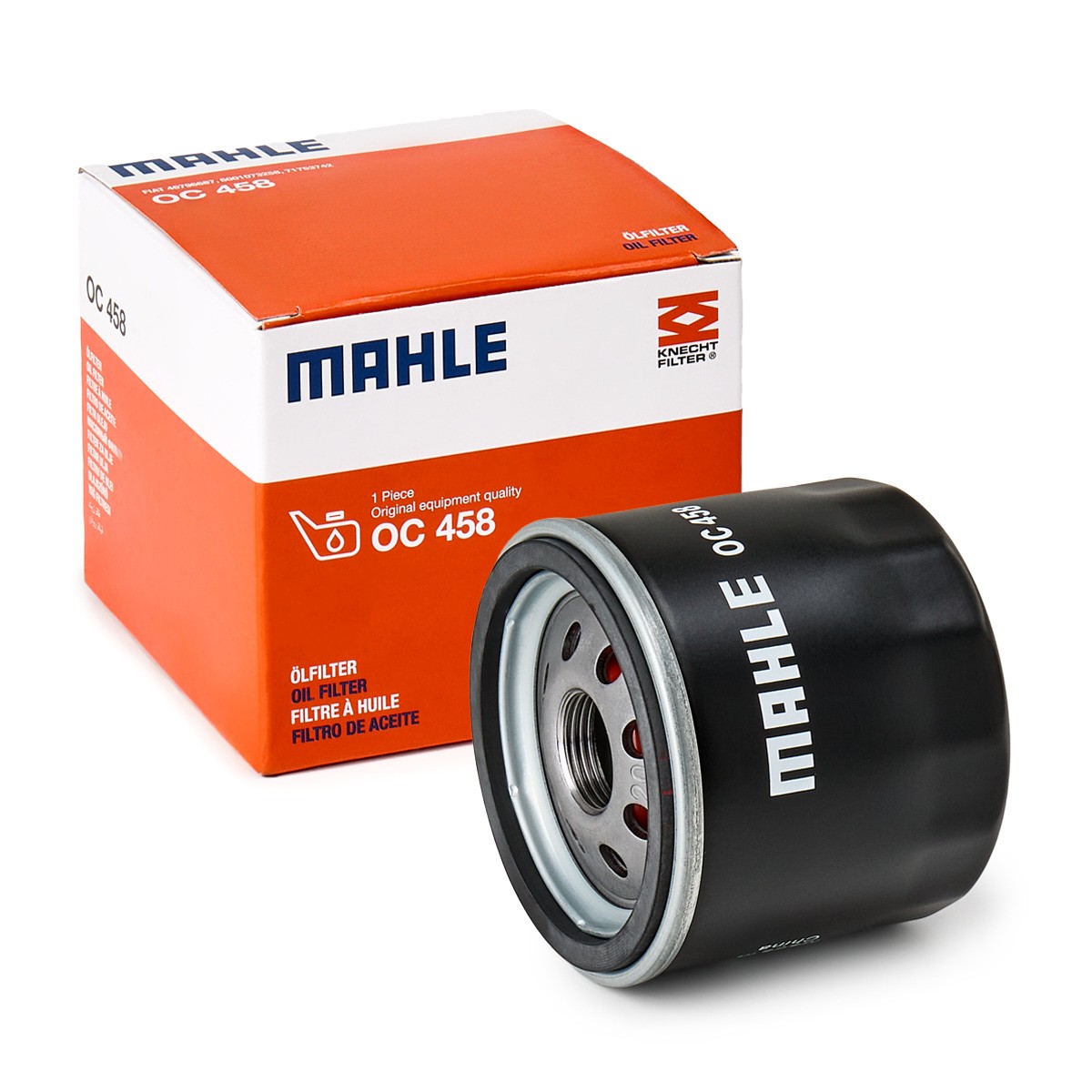 MAHLE ORIGINAL OC 458: Filtru ulei cu ventil blocare retur