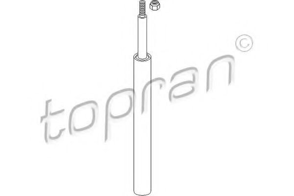 TOPRAN 102 792: Amortizatorius priekinė ašis, kairė, priekinė ašis, dešinė, alyvos slėgis, pakabos statramsčio įdėklas