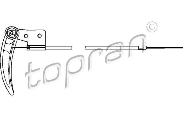 TOPRAN 103 414: Mootorikapoti trossid