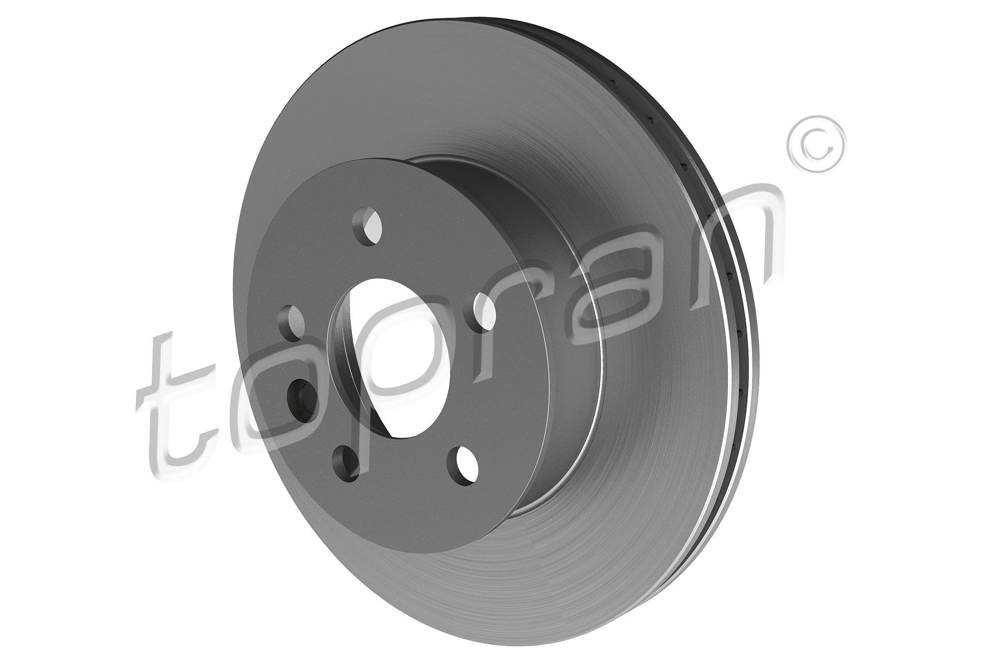TOPRAN 104 087: Disc de frână punte fata, Ř: 280mm, ventilat, Ř: 280mm