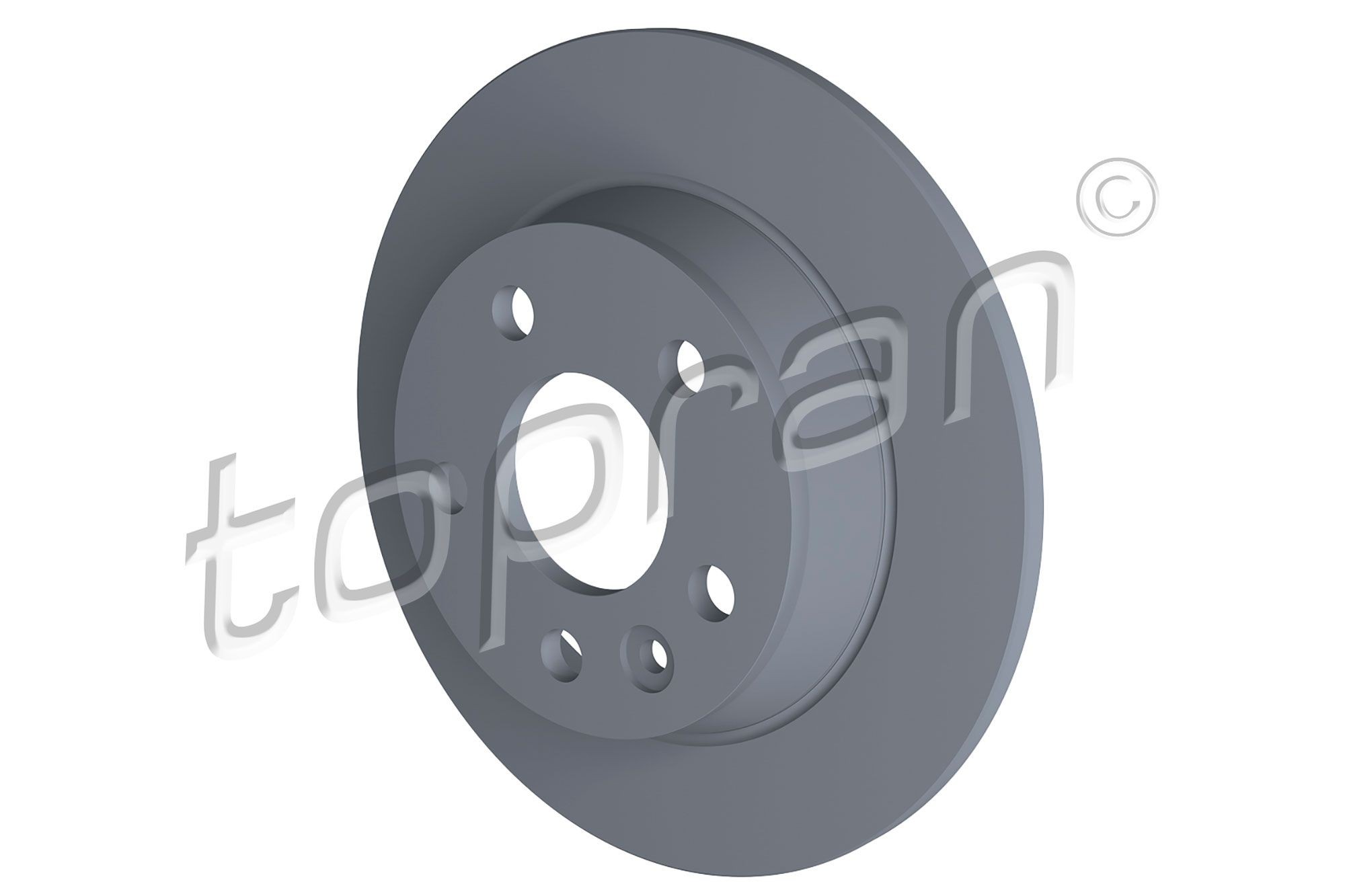 TOPRAN 107 629: Piduriketas Tagasild, Ø: 268mm, täis, Ø: 268mm, kaetud