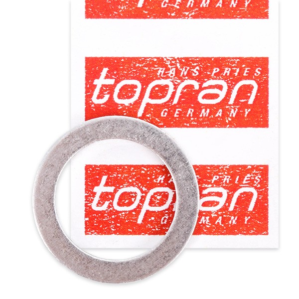 TOPRAN 110 600: Rõngastihend, õli äravoolukruvi Alumiinium, Siseläbimõõt: 14mm