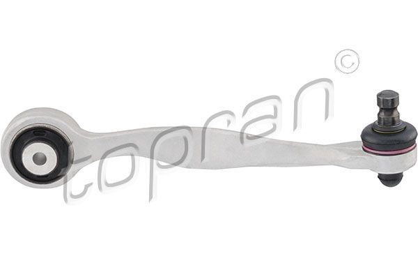 TOPRAN 110 750: Bras de suspension Essieu avant droit, arrière, supérieur, Aluminium, avec support en caoutchouc, avec rotule de suspension