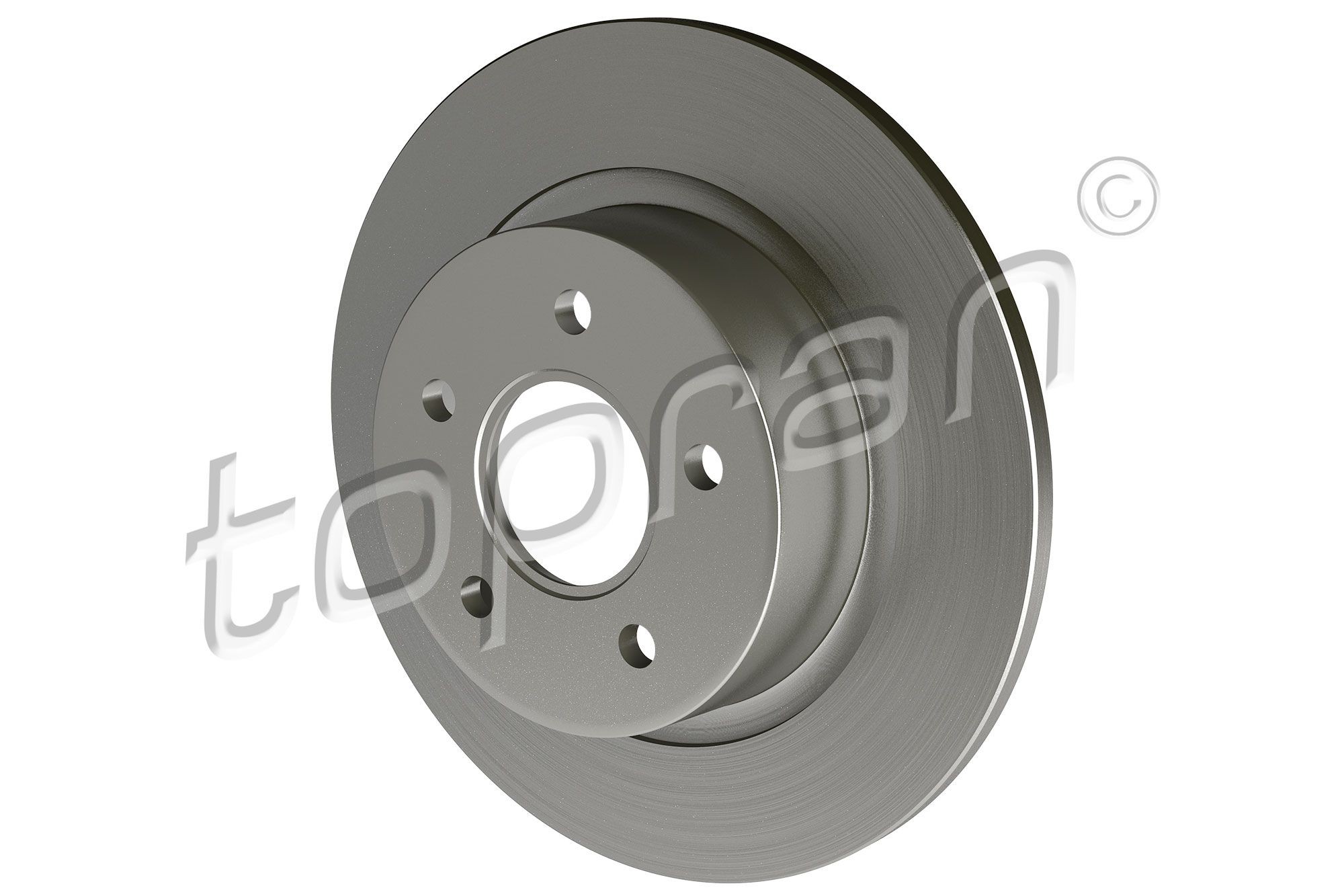TOPRAN 302 249: Disc de frână puntea spate, Ř: 278mm, plin, Ř: 278mm