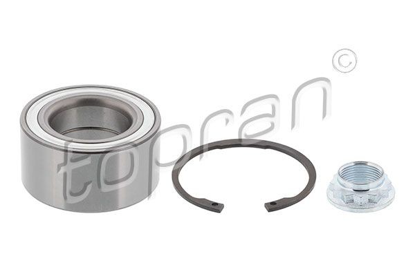 TOPRAN 500 638: Kit cuscinetto ruota Assale posteriore Sx, Assale posteriore Dx, con dado, con anello sicurezza