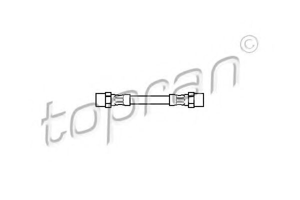 TOPRAN 500 990: Pidurivoolik vasakul, sees, 127mm