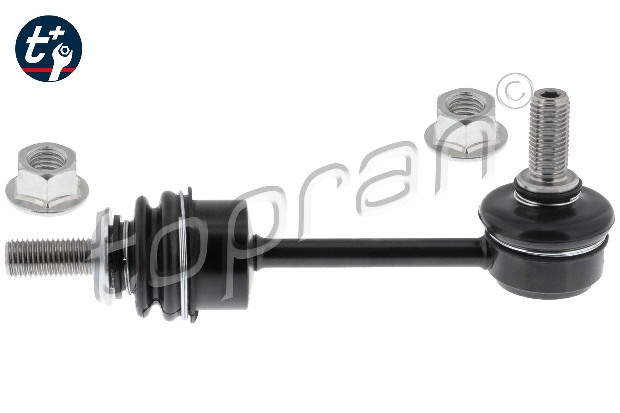 TOPRAN 501 488: Brat / bieleta suspensie, stabilizator Axa spate dreapta, Axa spate stanga, cu piulita