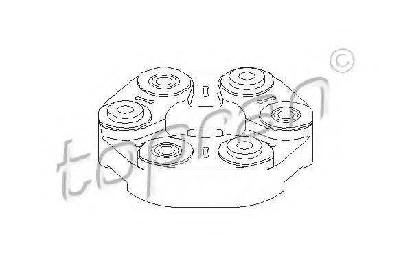 TOPRAN 501 591: Articulatie, cardan spate