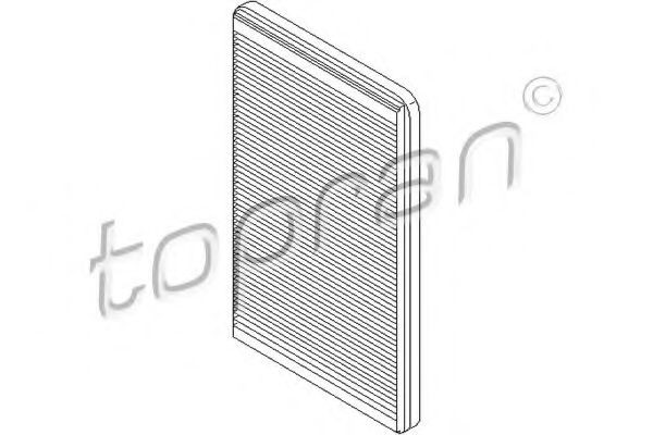 TOPRAN 700 260: Filtru, aer habitaclu Filtru polen