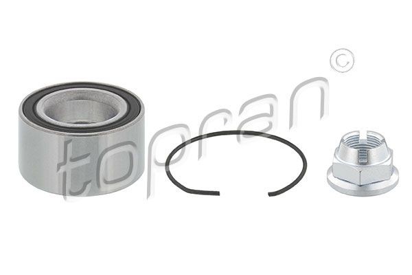 TOPRAN 700 598: Set rulment roata Axa fata stanga, Axa fata dreapta, cu piulita, cu inel siguranta