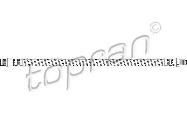 TOPRAN 720 883: Furtun frana Axa fata ambele parti, 355mm