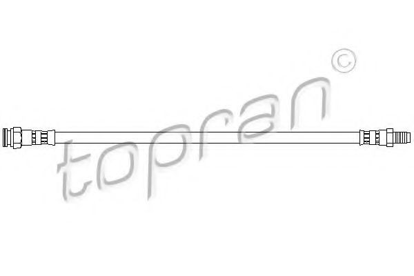 TOPRAN 720 911: Latiguillo de freno Eje trasero izquierda, 334mm