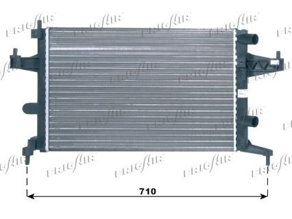 FRIGAIR 0107.3006: Radiaator, mootorijahutus 540 x 377 x 23 mm, Alumiinium, Plastik