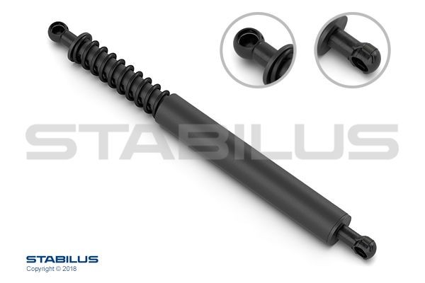 STABILUS 008050: Gāzes atspere, Bagāžas / Kravas nodalījuma vāks 347,5mm, ar ārējo atsperi // FEDERBEIN