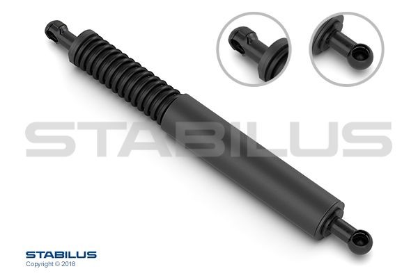STABILUS 2838ZN: Gaasivedru, pagasi- / veoruum 316mm, välisvedruga // FEDERBEIN