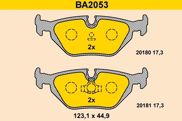 Barum BA2053: Piduriklotsid