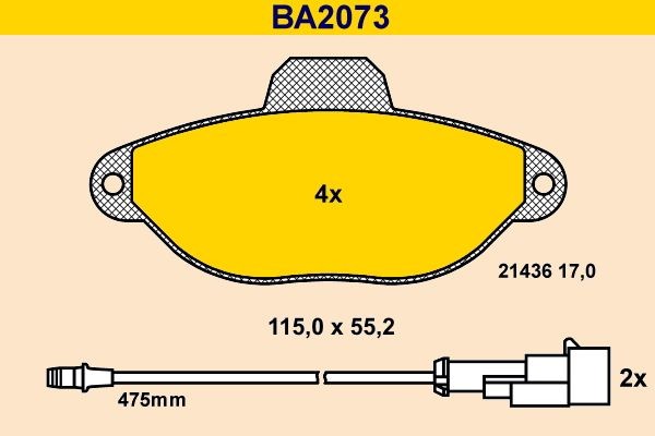 Barum BA2073: Piduriklotsid