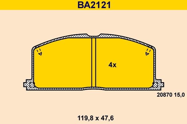 Barum BA2121: Piduriklotsid