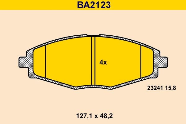 Barum BA2123: Plaquettes de frein