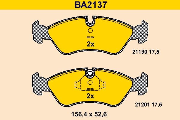 Barum BA2137: Piduriklotsid