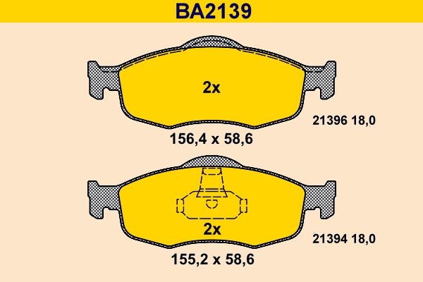 Barum BA2139: Piduriklotsid