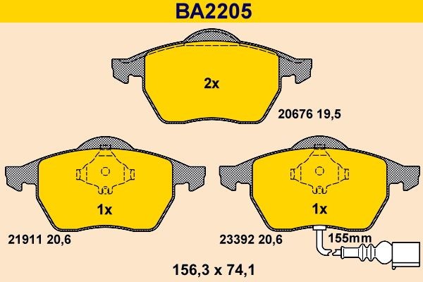 Barum BA2205: Bremžu kluči