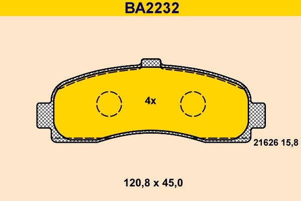 Barum BA2232: Plăcuțe de frână