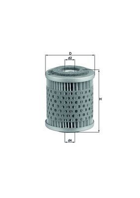 MAHLE ORIGINAL KX 38: Kütusefilter