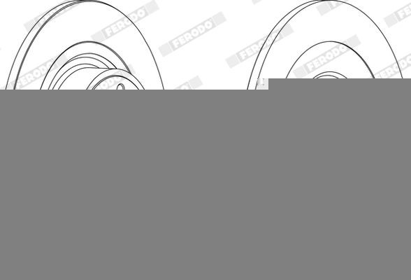 FERODO DDF1547: Piduriketas Ø: 302mm, täis, Ø: 302mm, õlitatud, ilma kruvideta PREMIER