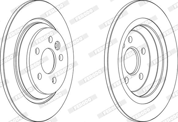 FERODO DDF1160: Piduriketas Ø: 313mm, õhutusega, Ø: 313mm, õlitatud, ilma kruvideta PREMIER