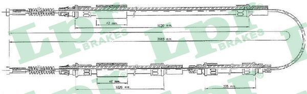 LPR B2071P: Piduriketas Ø: 280mm, täis, Ø: 280mm