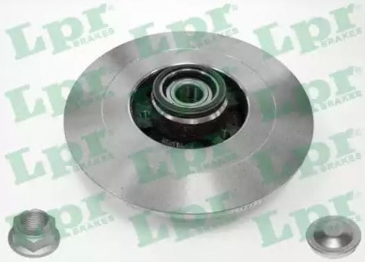 LPR R1022PCA: Piduriketas LPR HUB BRAKE DISC LINE Ø: 300mm, täis, Ø: 300mm, koos rattalaagri komplektiga, koos ABS-andurirõngaga