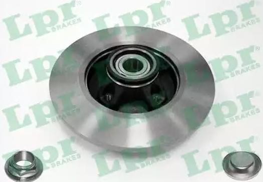 LPR C1015PCA: Piduriketas LPR HUB BRAKE DISC LINE Ø: 268mm, täis, Ø: 268mm, koos lisadega, koos rattalaagri komplektiga, koos ABS-andurirõngaga