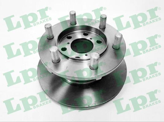 LPR F2039K: Disque de frein Ø: 267mm, plein, Ø: 267mm, avec boulon de fix° de roue