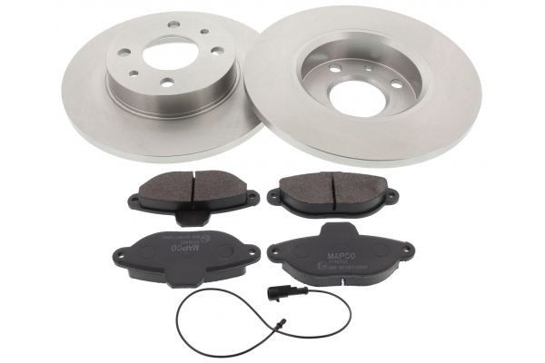 MAPCO 47011: Pidurikomplekt, ketaspidur Esisild, Ø: 240mm, täis