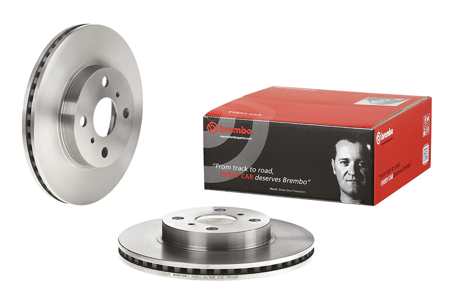 BREMBO 09.A707.10: Disc de frână PRIME LINE Ř: 255mm, ventilat interior, Ř: 255mm