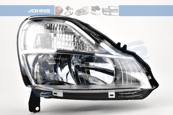 JOHNS 60 12 10-2: Faro anteriore Dx, H7, H1, senza motore regolazione assetto fari