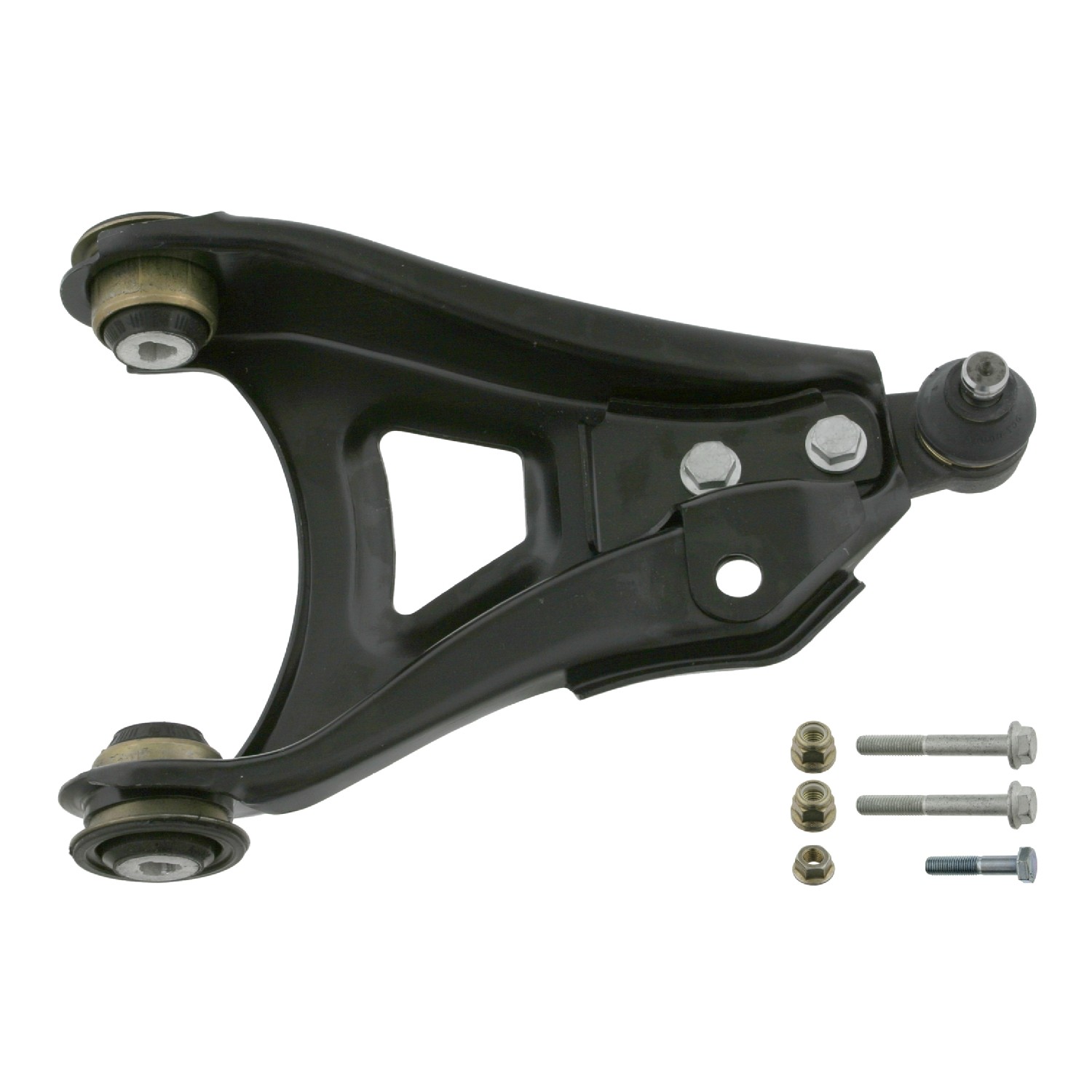 FEBI BILSTEIN 33106: Braccio oscillante, sospensione ruota Assale anteriore Dx, inferiore, Lamiera d'acciaio, con materiale di fissaggio/montaggio, con cuscinetto in gomma, BMTS Turbo NEW
