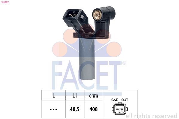 FACET 9.0307: Vevaxelgivare Made in Italy - OE Equivalent