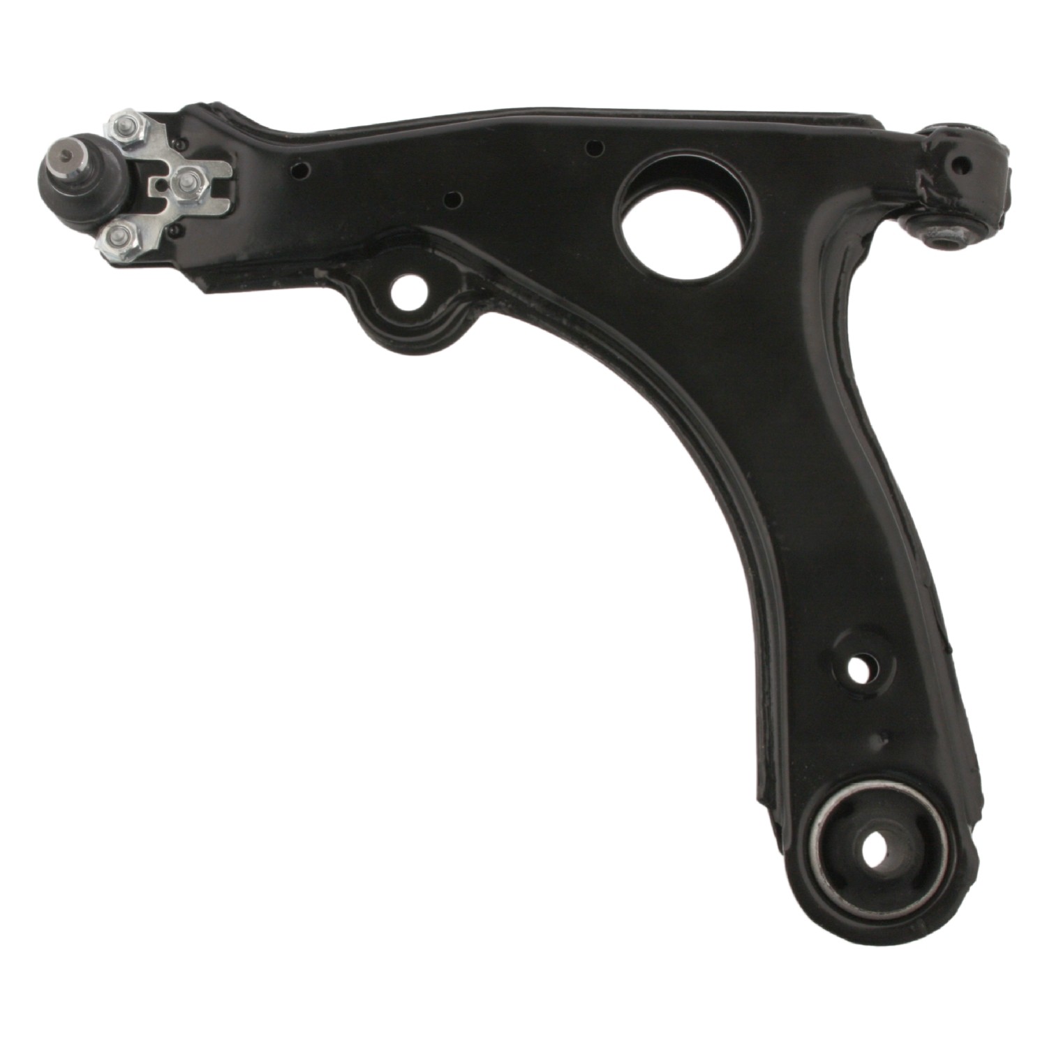 FEBI BILSTEIN 37204: Braccio oscillante, sospensione ruota Assale anteriore Sx, inferiore, Lamiera d'acciaio, con cuscinetti di gomma, con snodo portante/di guida
