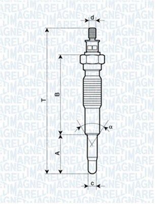 MAGNETI MARELLI 062900077304: Hehkutulppa
