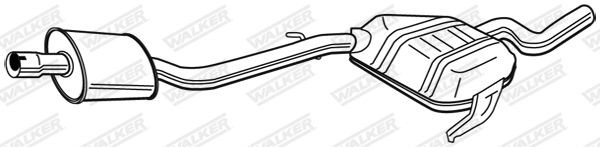 WALKER 21843: Kesksummuti 1490mm, ilma ehitusosadeta