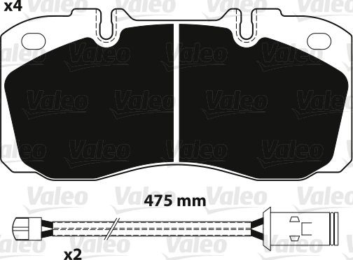 VALEO 882233: Bremžu kluči bez skrūvēm, OPTIPACK